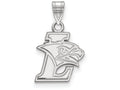 Logoart 14k White Gold Lehigh University Small Pendant