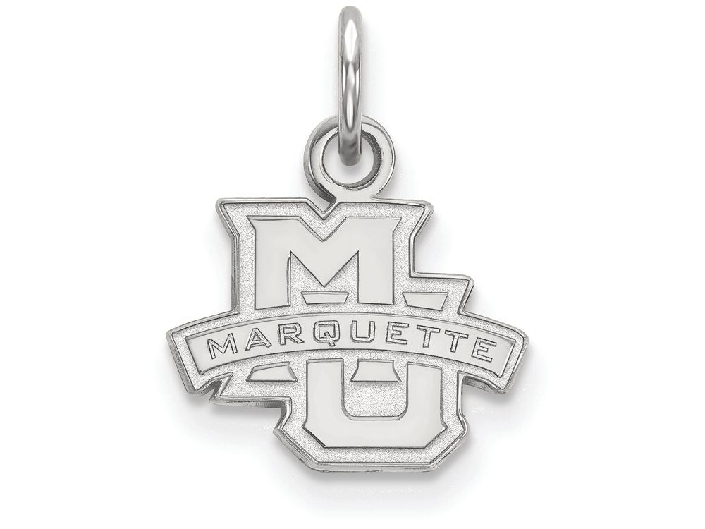 14k White Gold Logoart Marquette University Extra Small Pendant