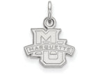 14k White Gold Logoart Marquette University Extra Small Pendant