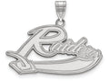 14k White Gold Logoart Mt Union College Large Pendant