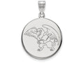 14k White Gold Logoart Missouri Western State University Large Disc Pendant