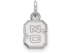 14k White Gold Logoart North Carolina State University Extra Small Pendant