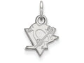 14k White Gold Nhl Logoart Pittsburgh Penguins Extra Small Pendant