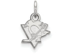 14k White Gold Nhl Logoart Pittsburgh Penguins Extra Small Pendant