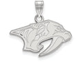 14k White Gold Nhl Logoart Nashville Predators Small Pendant