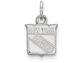 14k White Gold Nhl Logoart New York Rangers Extra Small Pendant