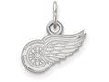 14k White Gold Nhl Logoart Detroit Red Wings Extra Small Pendant