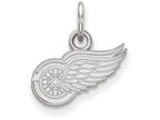 14k White Gold Nhl Logoart Detroit Red Wings Extra Small Pendant