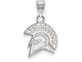 14k White Gold Logoart San Jose State University Small Pendant
