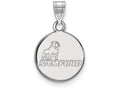 14k White Gold Logoart Samford University Small Pendant