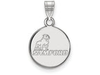 14k White Gold Logoart Samford University Small Pendant