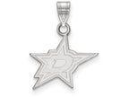14k White Gold Nhl Logoart Dallas Stars Small Pendant