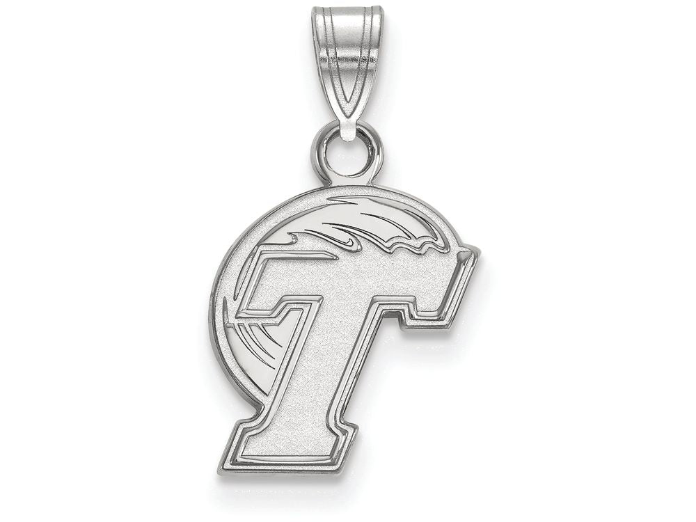 14k White Gold Logoart Tulane University Small Pendant