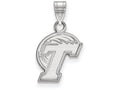 14k White Gold Logoart Tulane University Small Pendant