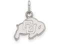 14k White Gold Logoart University Of Colorado Extra Small Pendant