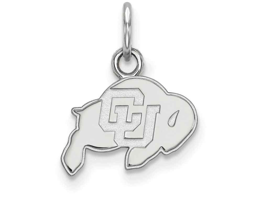 14k White Gold Logoart University Of Colorado Extra Small Pendant