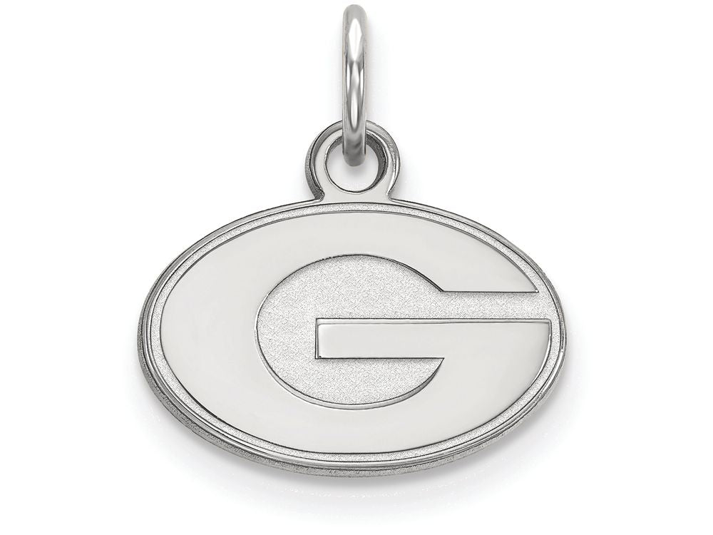 14k White Gold Logoart University Of Georgia Extra Small Pendant