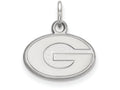 14k White Gold Logoart University Of Georgia Extra Small Pendant