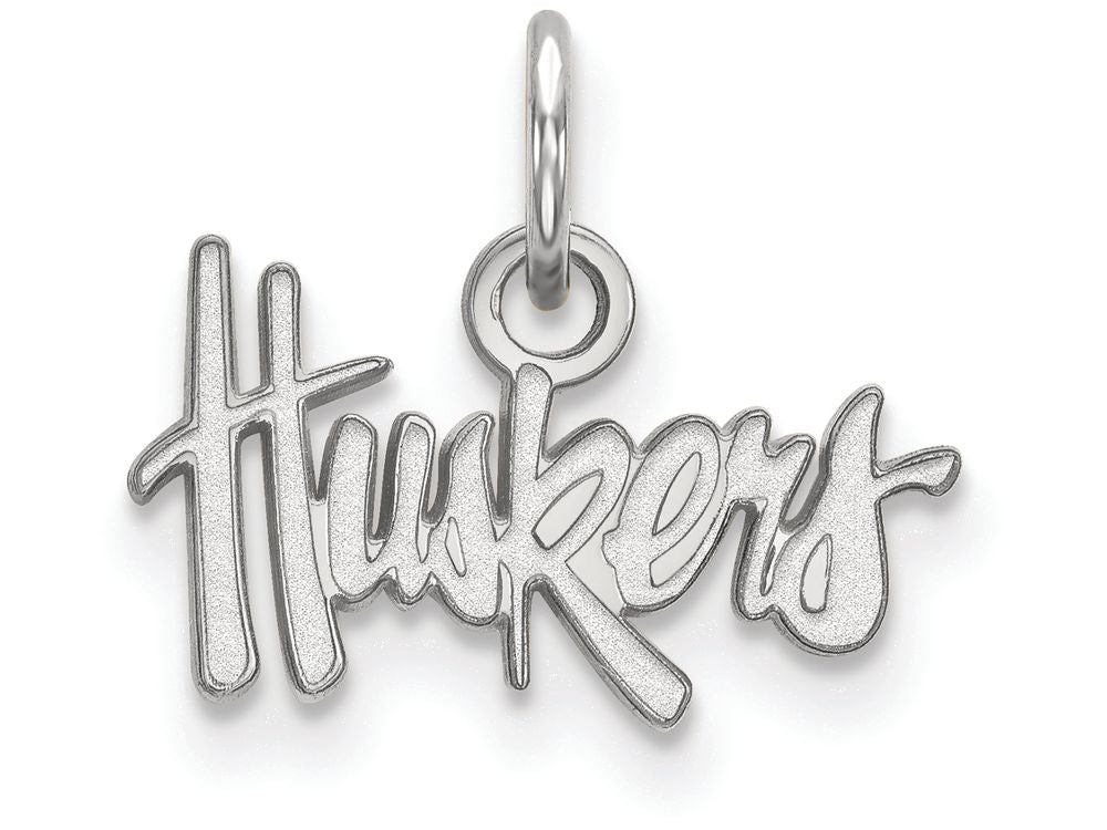 14k White Gold Logoart University Of Nebraska Extra Small Pendant