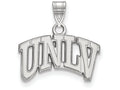 14k White Gold Logoart University Of Nevada Las Vegas Small Pendant