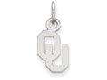 14k White Gold Logoart University Of Oklahoma Extra Small Pendant