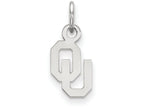 14k White Gold Logoart University Of Oklahoma Extra Small Pendant