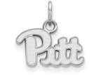 14k White Gold Logoart University Of Pittsburgh Extra Small Pendant