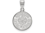 14k White Gold Logoart University Of Louisiana At Lafayette Medium Pendant