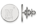 14k White Gold Logoart Navy Lapel Pin
