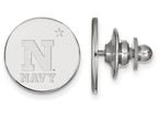 14k White Gold Logoart Navy Lapel Pin
