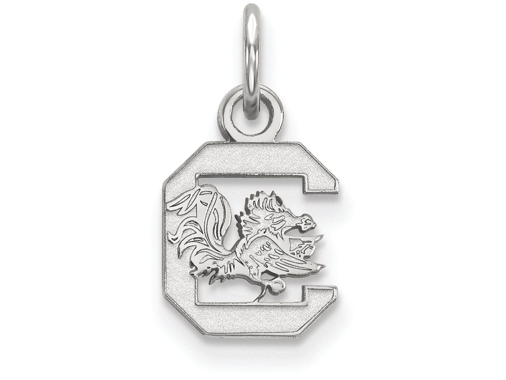 14k White Gold Logoart University Of South Carolina Extra Small Pendant