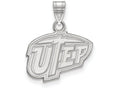 14k White Gold Logoart The University Of Texas At El Paso Small Pendant