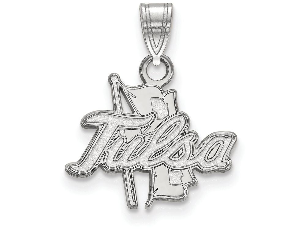 14k White Gold Logoart The University Of Tulsa Small Pendant