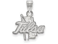 14k White Gold Logoart The University Of Tulsa Small Pendant