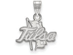 14k White Gold Logoart The University Of Tulsa Small Pendant