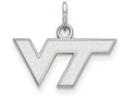 14k White Gold Logoart Virginia Tech Extra Small Pendant