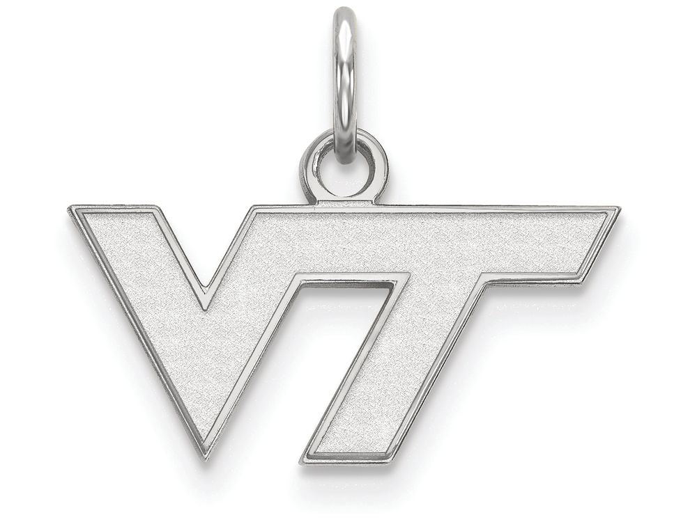 14k White Gold Logoart Virginia Tech Extra Small Pendant