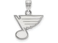 14k White Gold Nhl Logoart St. Louis Blues Small Pendant