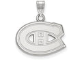 14k White Gold Nhl Logoart Montreal Canadiens Small Pendant