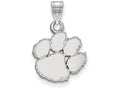14k White Gold Logoart Clemson University Small Pendant