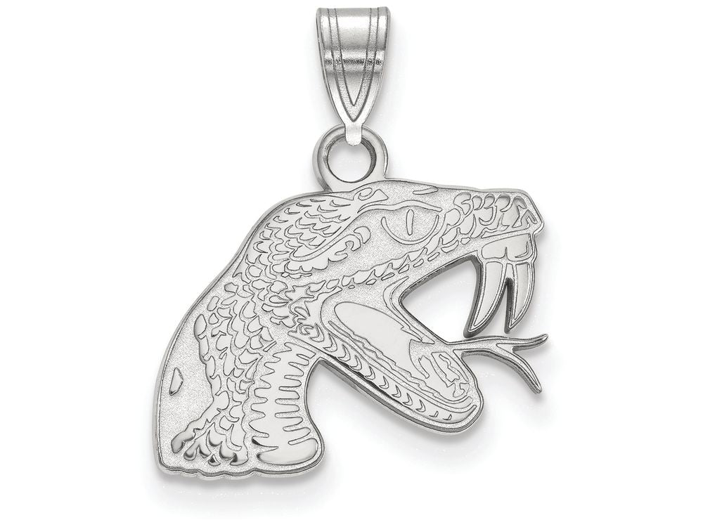 14k White Gold Logoart Florida Aandm University Small Pendant