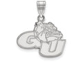 14k White Gold Logoart Gonzaga University Medium Pendant
