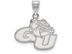 14k White Gold Logoart Gonzaga University Medium Pendant
