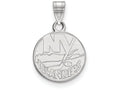 14k White Gold Nhl Logoart New York Islanders Small Pendant