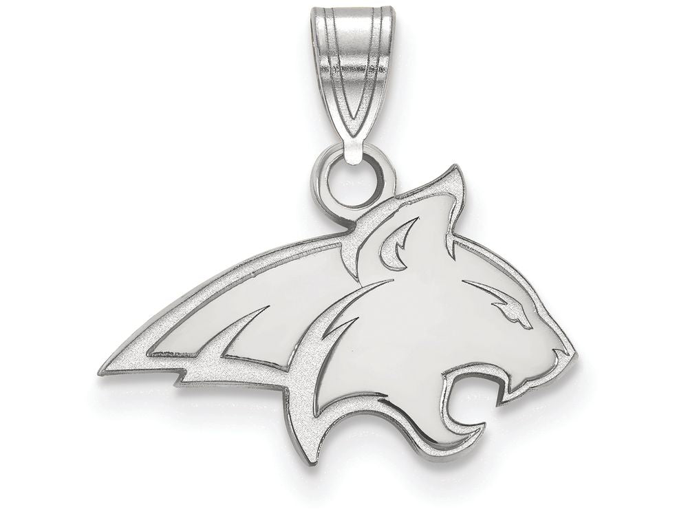 14k White Gold Logoart Montana State University Small Pendant