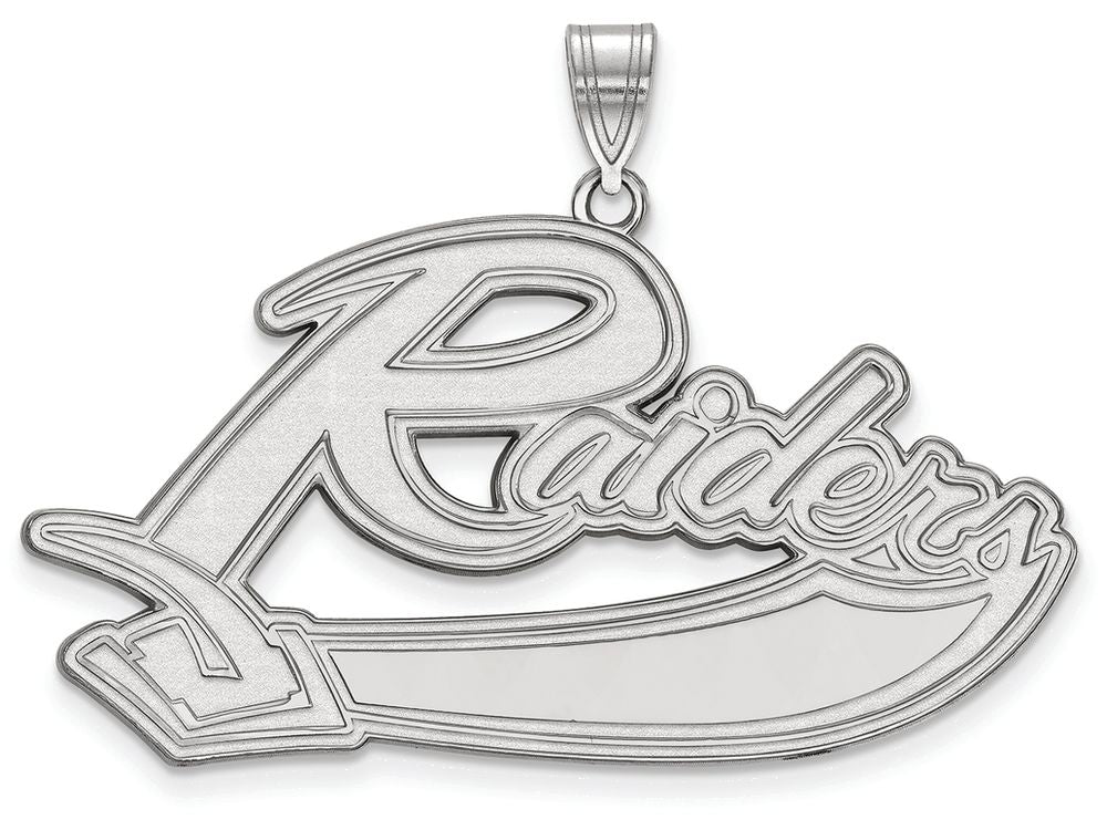 14k White Gold Logoart Mt Union College Extra Large  Pendant