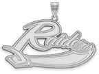 14k White Gold Logoart Mt Union College Extra Large  Pendant