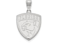 14k White Gold Nhl Logoart Florida Panthers Large Pendant