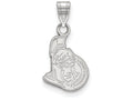 14k White Gold Nhl Logoart Ottawa Senators Small Pendant