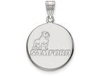 14k White Gold Logoart Samford University Large Pendant